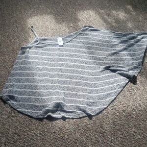 Gray Striped Women's Top